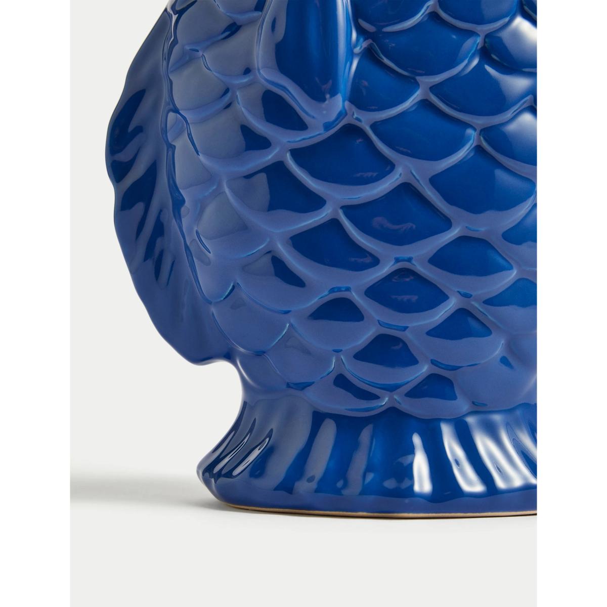 M&S Ceramic Fish Vase - Blue, Blue – image 3