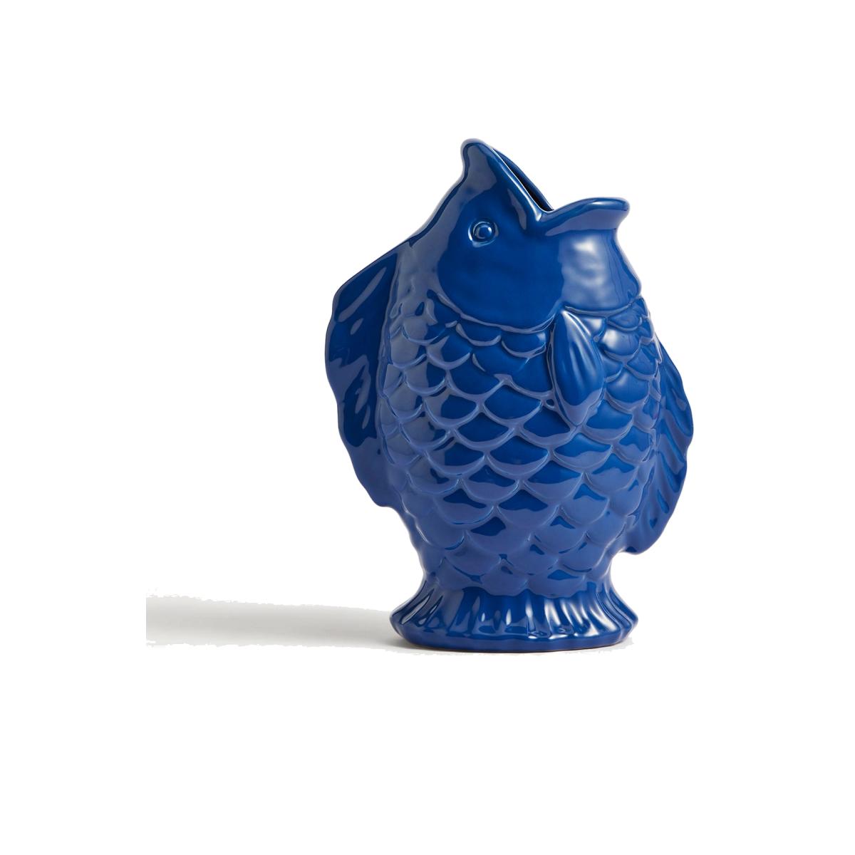 M&S Ceramic Fish Vase - Blue, Blue – image 1