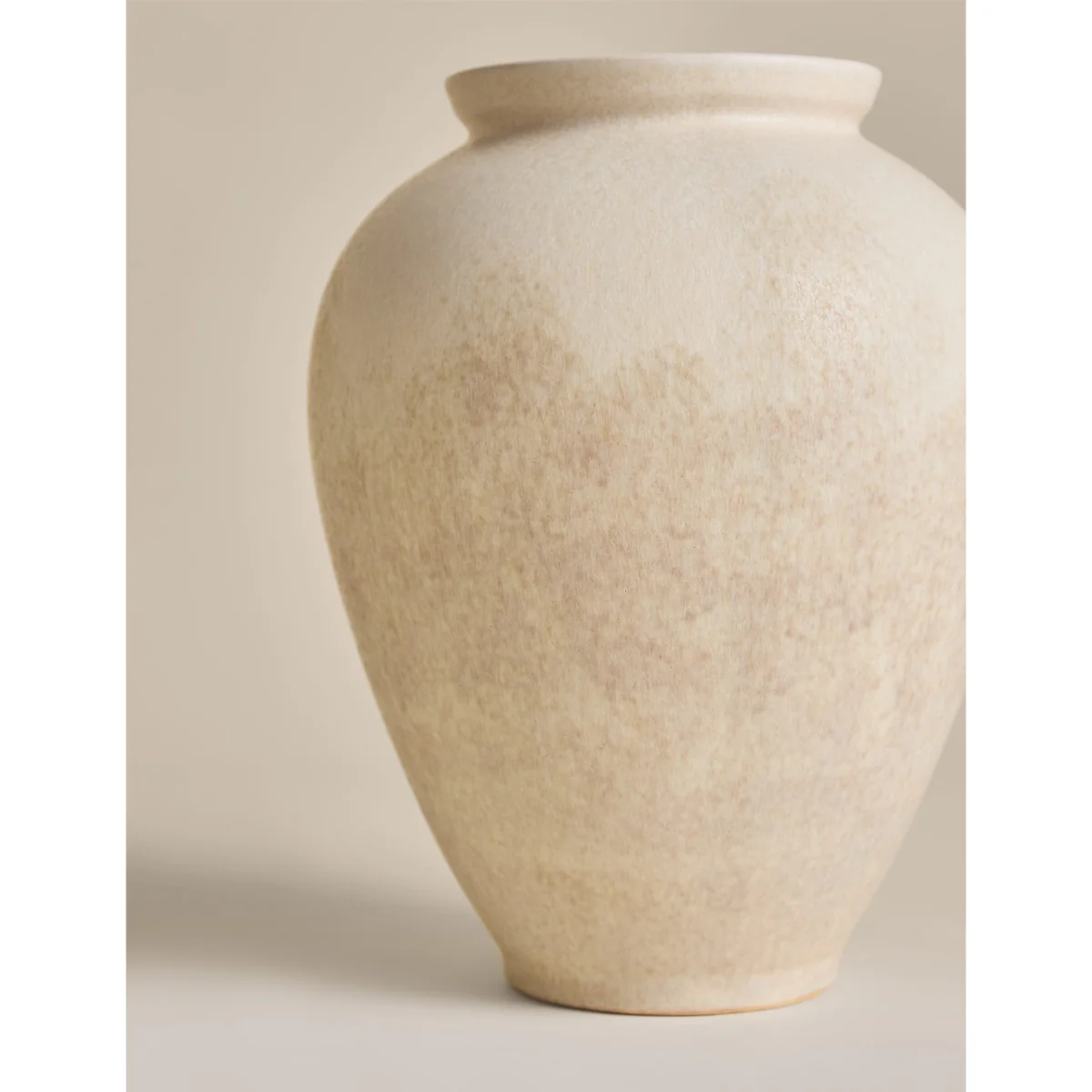 M&S Large Rounded Ceramic Vase Brown – image 3