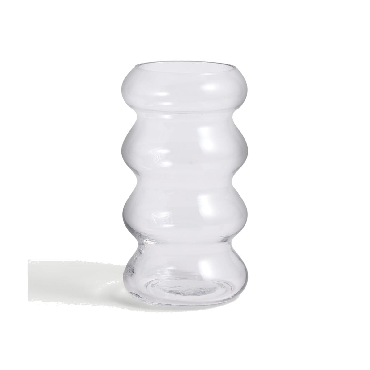 M&S Collection Wave Glass Vase, Blue – image 1