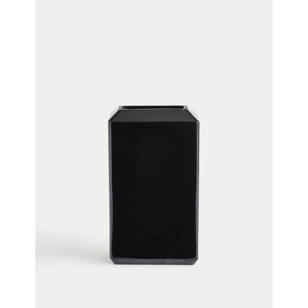 M&S X Kelly Hoppen Angular Glass Vase - Black, Black – image 2