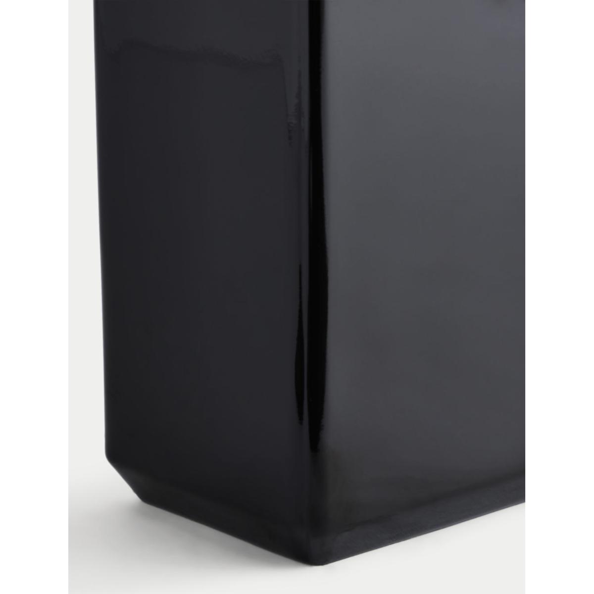 M&S X Kelly Hoppen Angular Glass Vase - Black, Black – image 4
