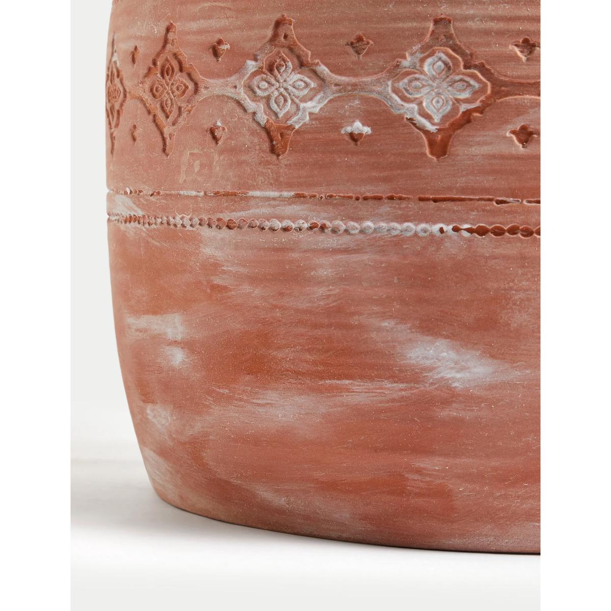 M&S X Fired Earth Large Urn Vase - Terracotta, Terracotta – image 3