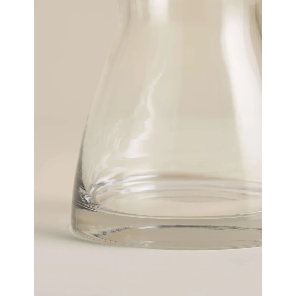 M&S Small Glass Lantern Vase Clear – image 3
