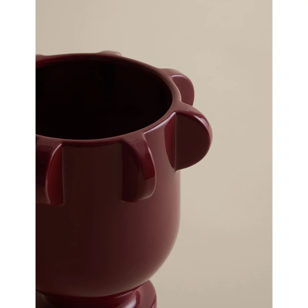 M&S X Kelly Hoppen Glazed Vase Red – image 2