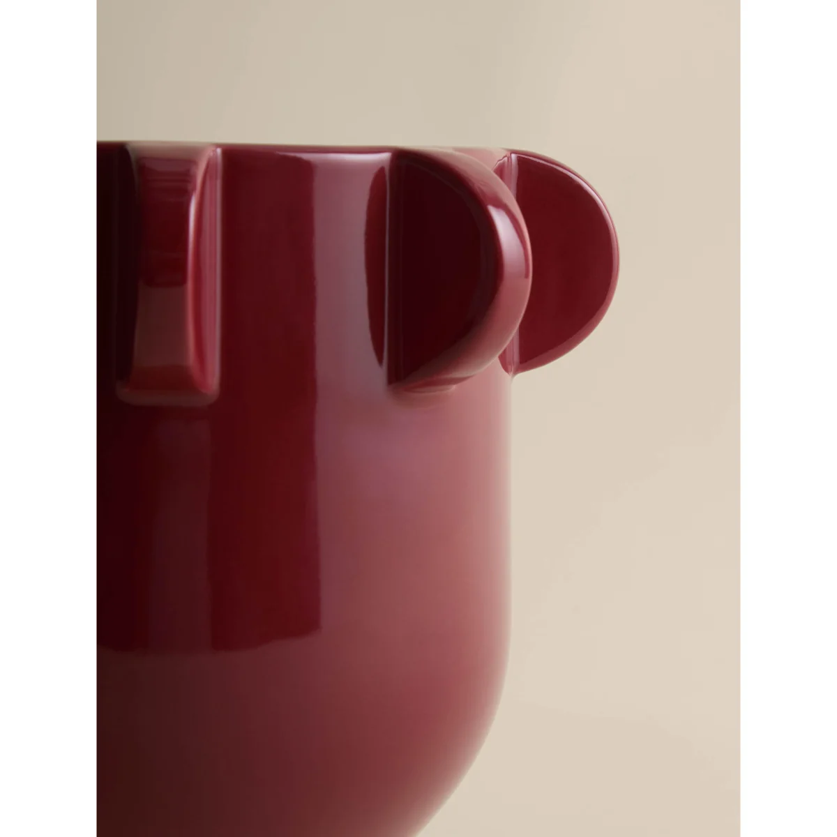 M&S X Kelly Hoppen Glazed Vase Red – image 3