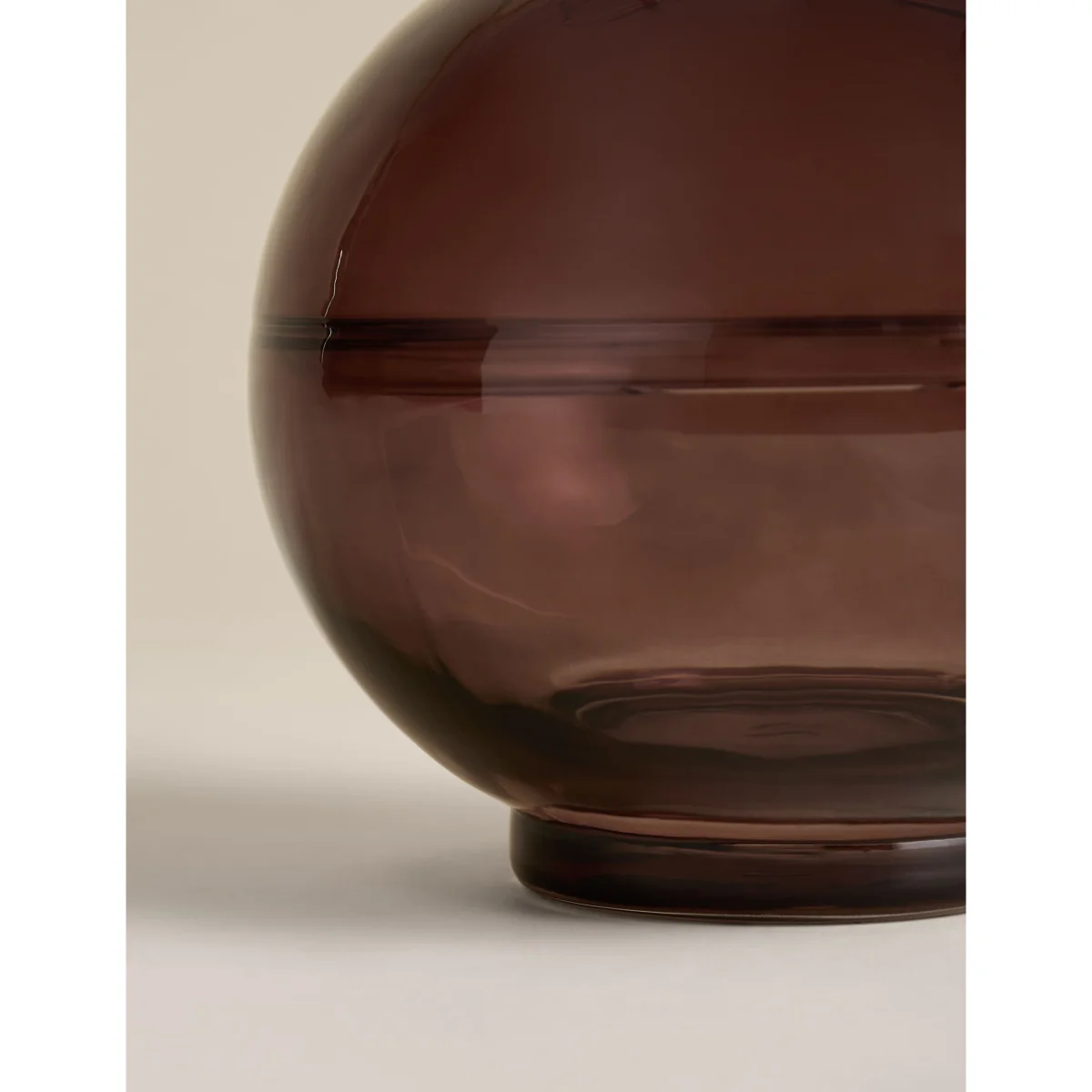 M&S Square Globe Band Vase Purple – image 3