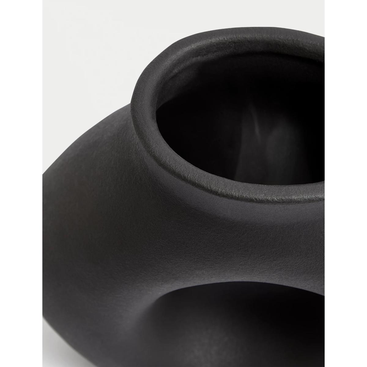 M&S Circle Vase - Black, Black – image 2