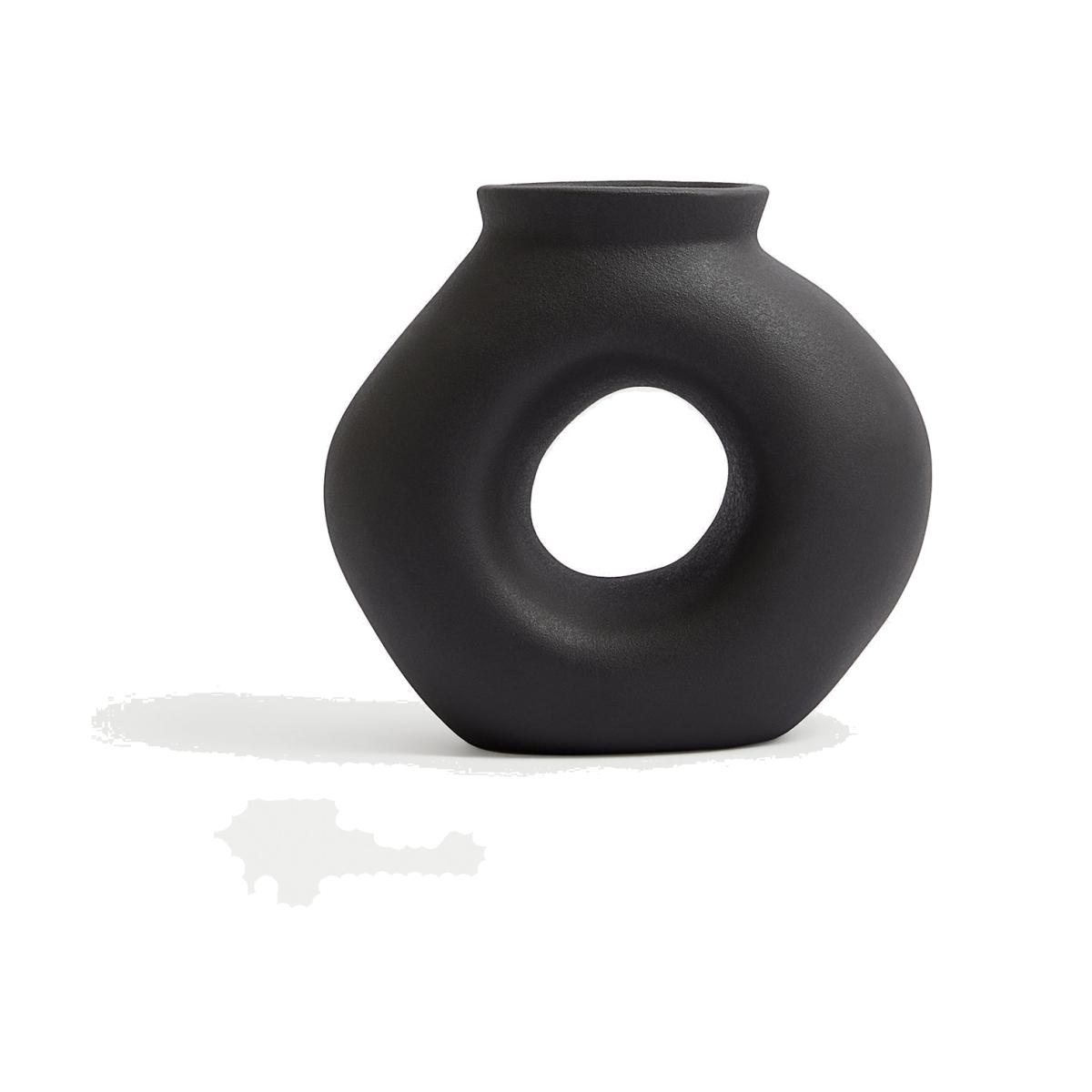 M&S Circle Vase - Black, Black – image 1