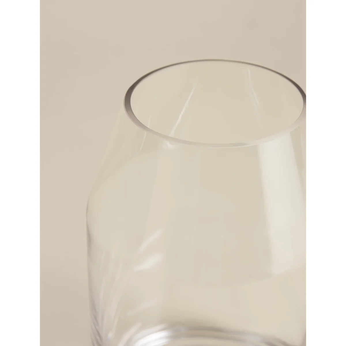M&S Medium Tapered Cylinder Vase Clear – image 2