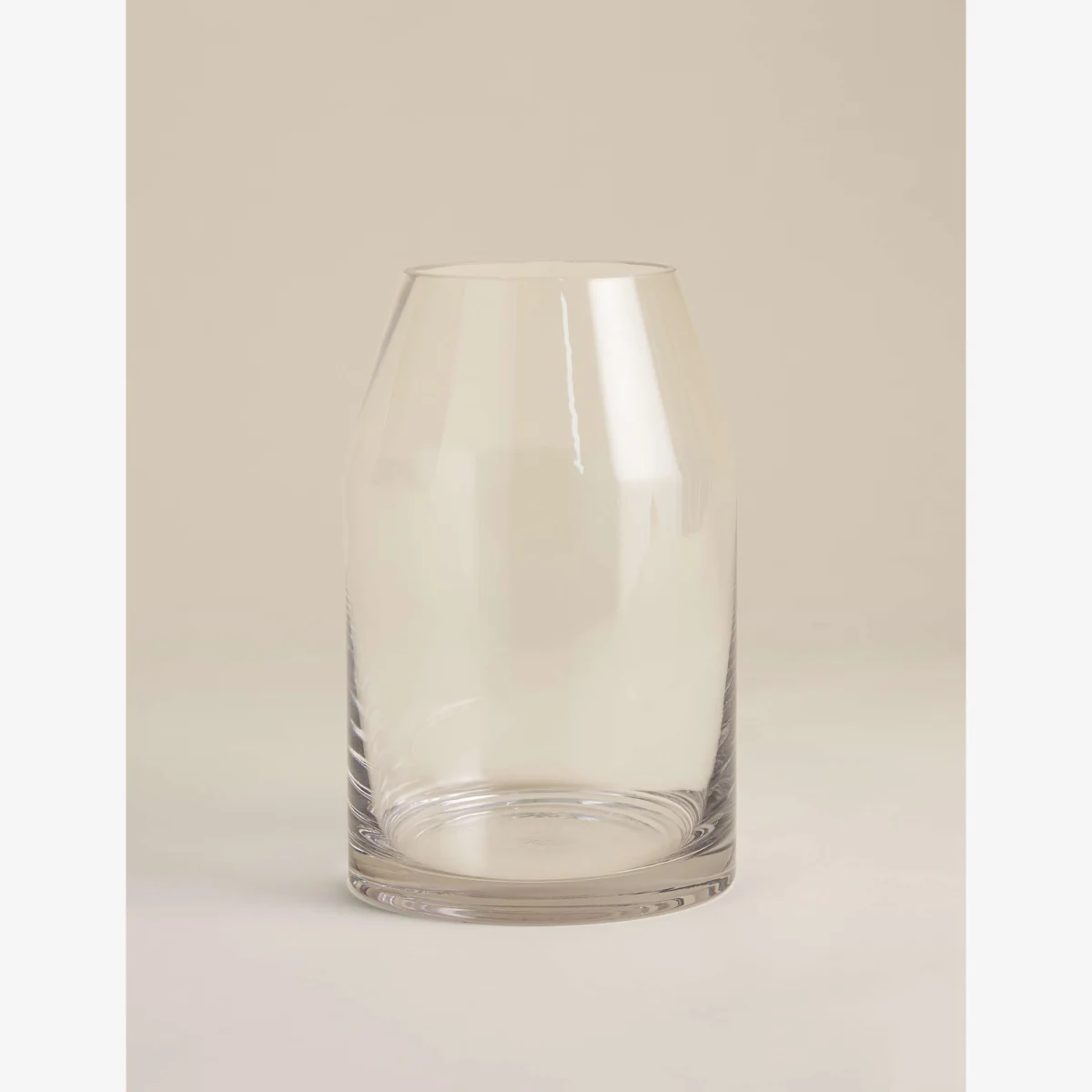 M&S Medium Tapered Cylinder Vase Clear – image 1