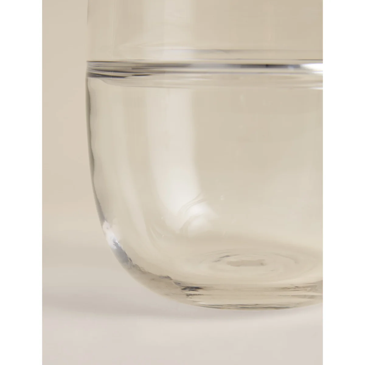 M&S Medium Glass Round Band Vase Clear – image 3