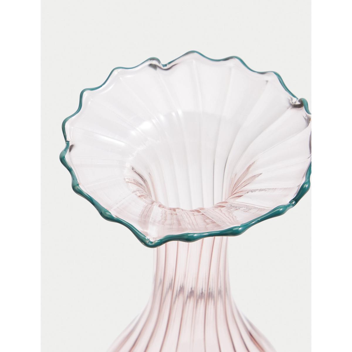 M&S Medium Ribbed Bud Vase - Purple, Purple – image 2