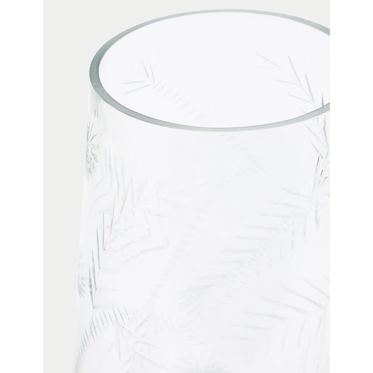 M&S Etched Glass Vase - Clear, Clear – image 3