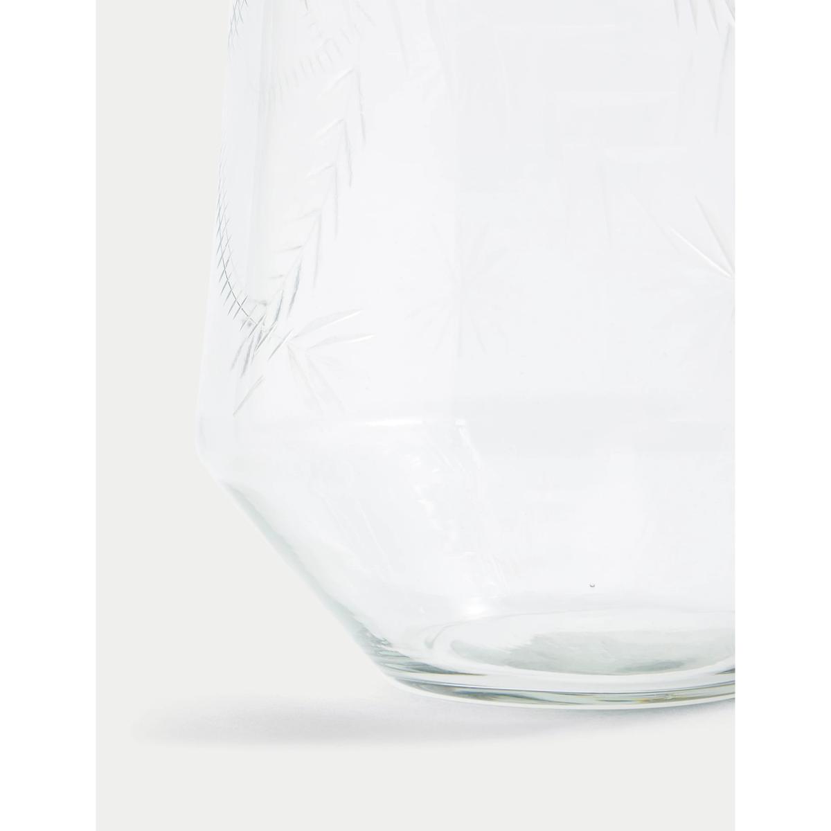 M&S Etched Glass Vase - Clear, Clear – image 4