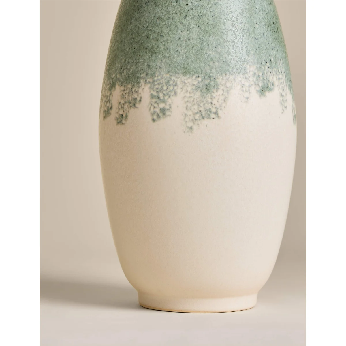 M&S Tall Rounded Ceramic Vase Green – image 2