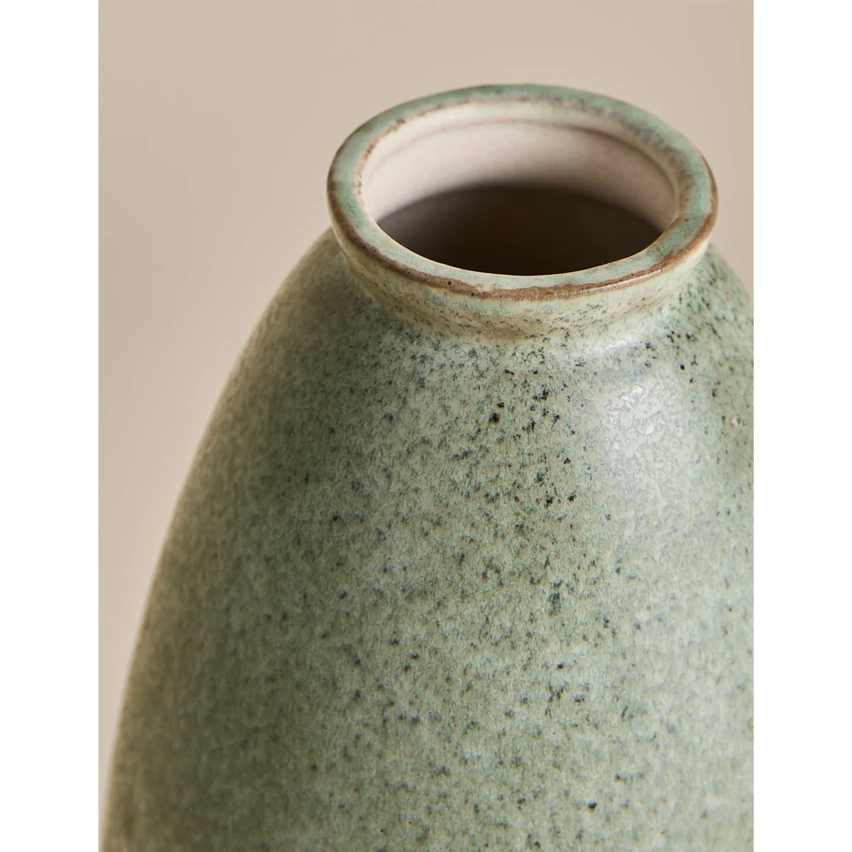 M&S Tall Rounded Ceramic Vase Green – image 3