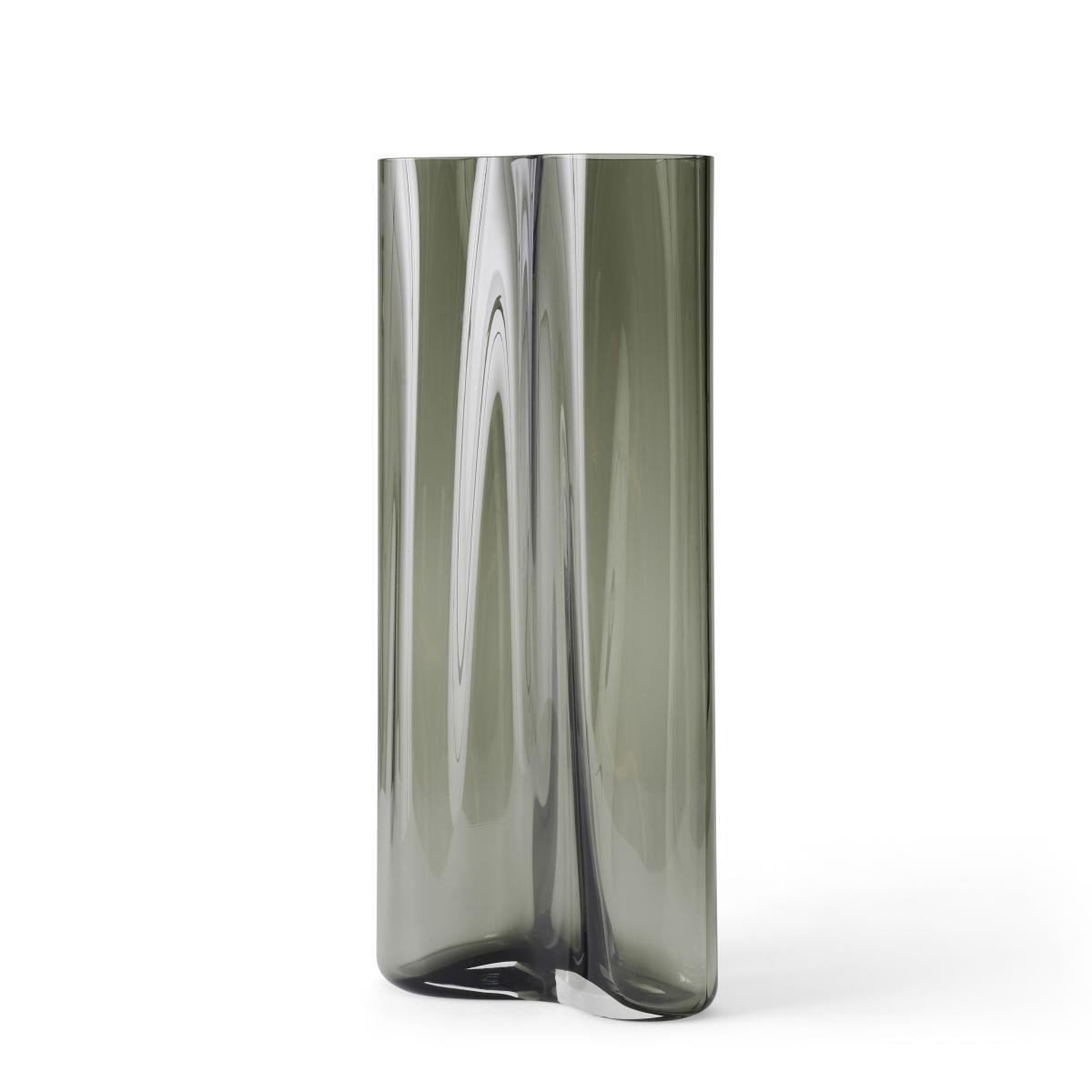 Aer Large Vase - / H 49 - Glass by Menu Grey – image 2