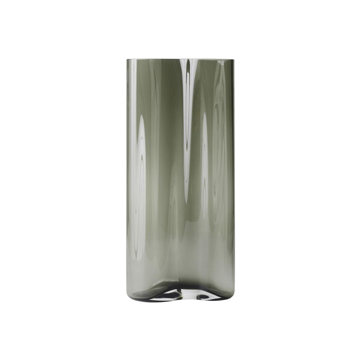 Aer Large Vase - / H 49 - Glass by Menu Grey – image 1