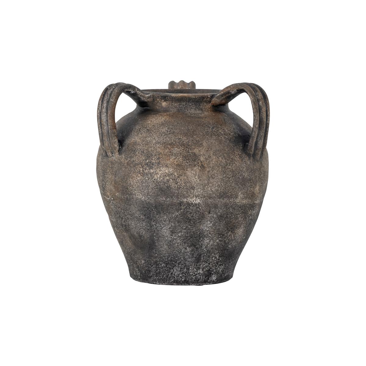 Cuma Vase ceramic brown / Weathered-effect terracotta - Ø 27 x H 30 cm - Bloomingville – image 2