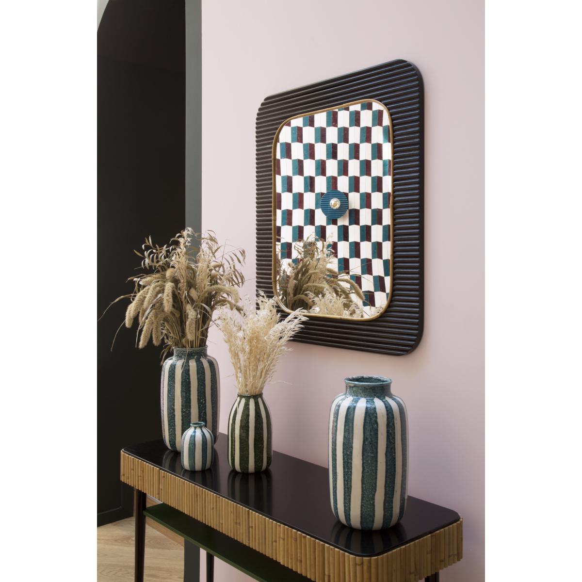 Riviera Small Vase - / H 14 cm by Maison Sarah Lavoine Blue – image 2