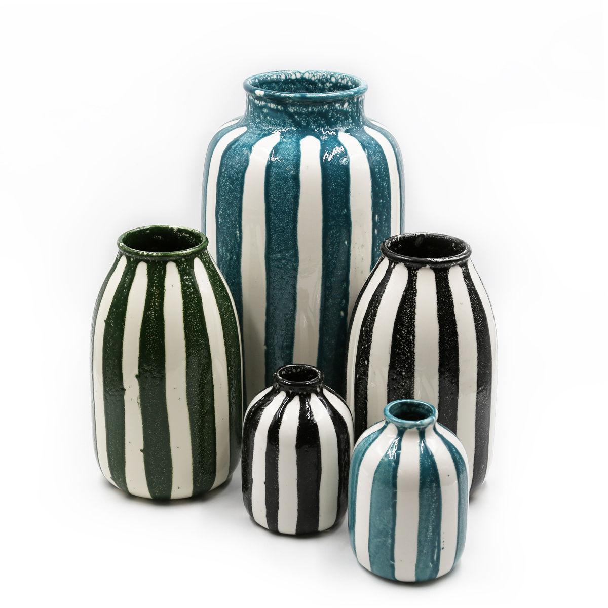 Riviera Small Vase - / H 14 cm by Maison Sarah Lavoine Blue – image 4