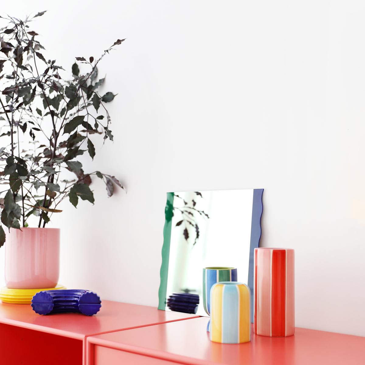 Ligne Vase ceramic multicoloured / Set of 3 mini vases - & klevering – image 3
