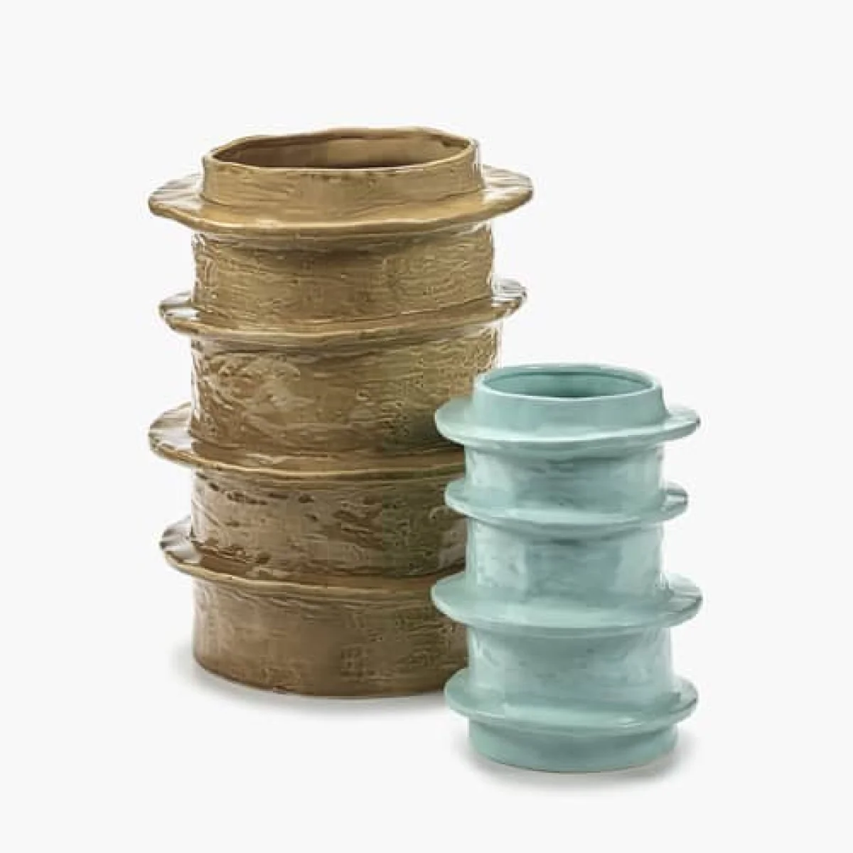 Molly 03 Vase ceramic yellow / Ø 32 x H 46.5 cm - Serax – image 2