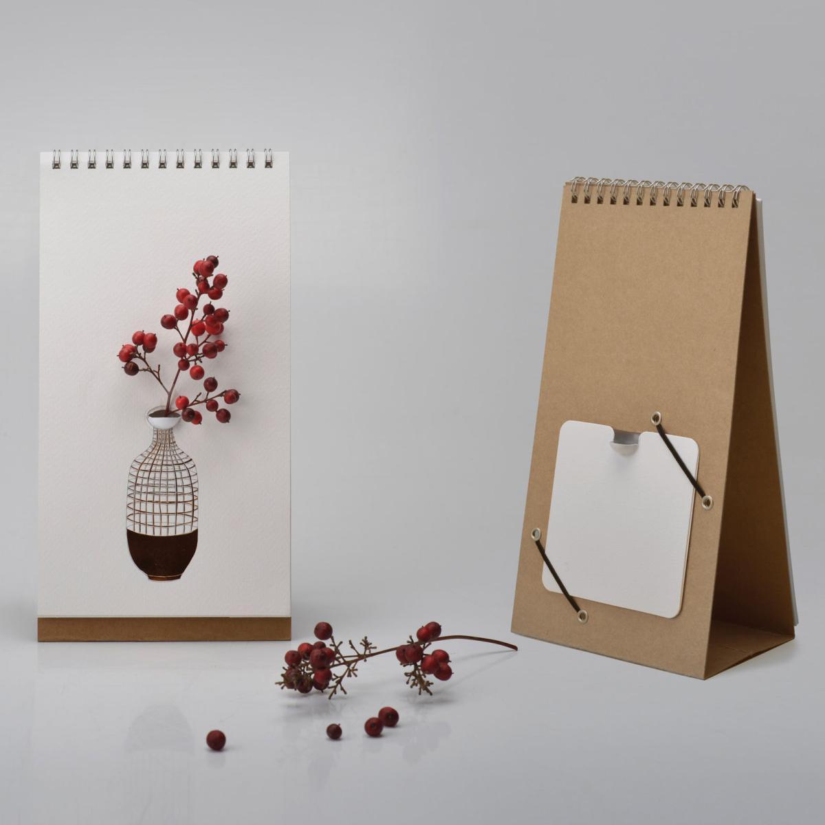 Flip Humour Vase - Paper by Pa Design White/Brown – image 2