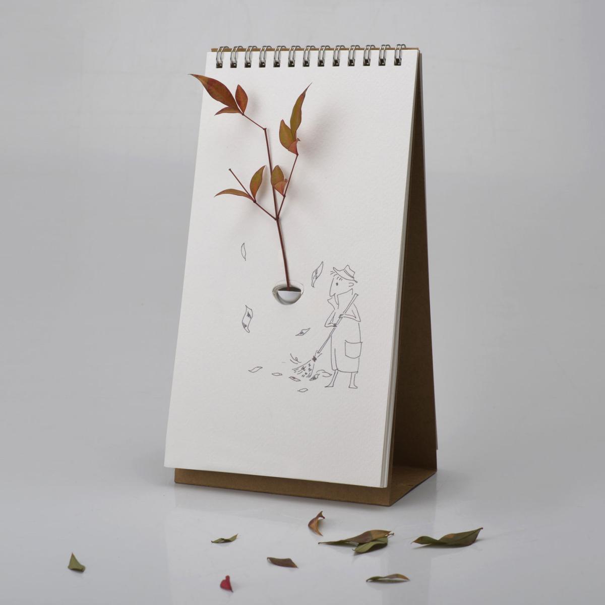 Flip Humour Vase - Paper by Pa Design White/Brown – image 5
