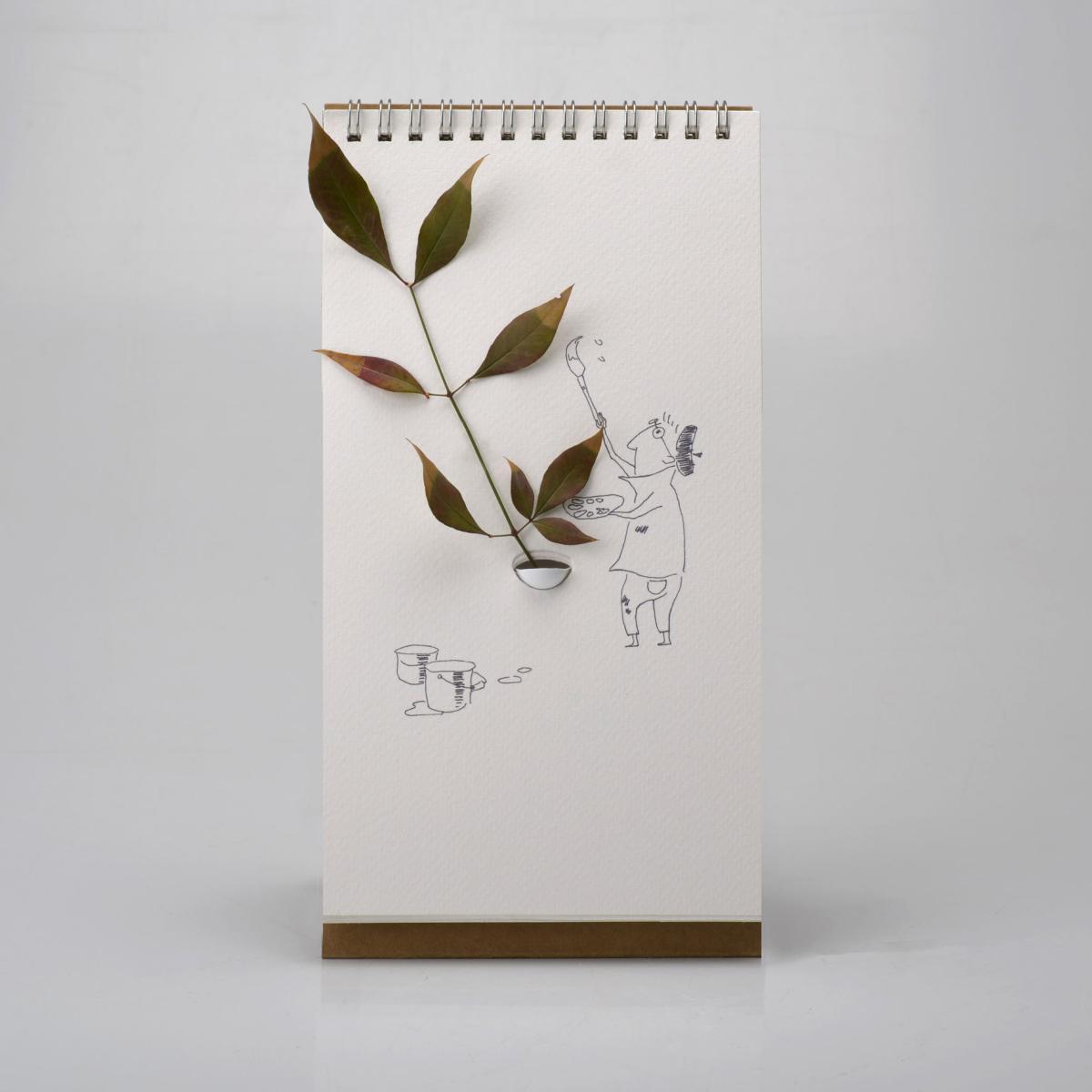 Flip Humour Vase - Paper by Pa Design White/Brown – image 6