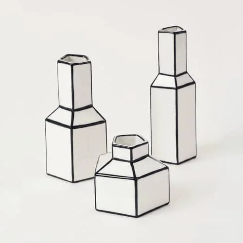 Carte Blanche Vase ceramic white / Small - Ø 5.8 x H 8.5 cm - Serax – image 3