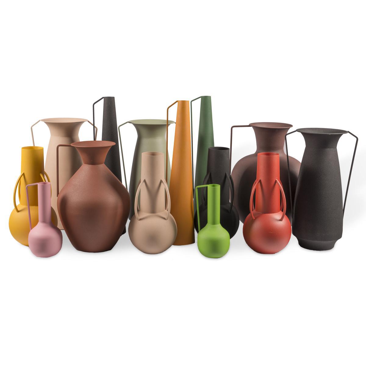 Roman Vase - / Set of 4 - Metal (decorative use only) by Pols Potten Pink/Multicoloured – image 7