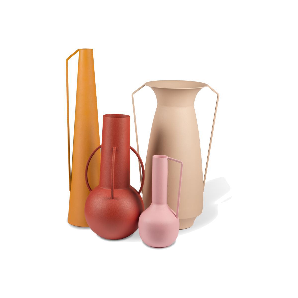 Roman Vase - / Set of 4 - Metal (decorative use only) by Pols Potten Pink/Multicoloured – image 1