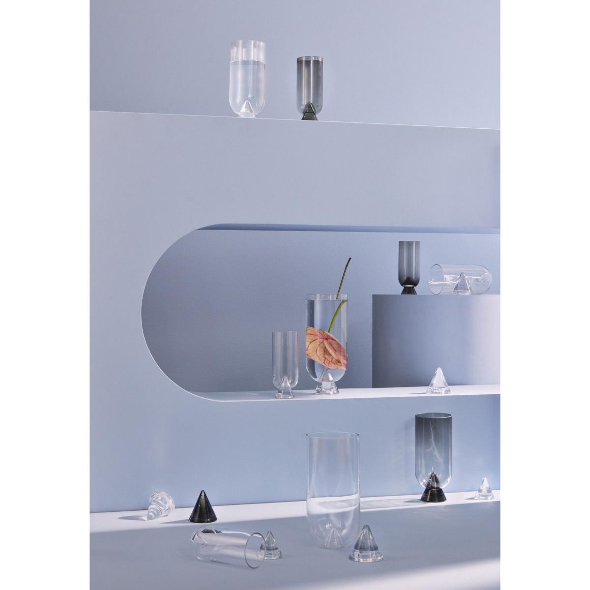Glacies Small Vase - / Ø 7.6 x H 18 cm by AYTM Transparent – image 3