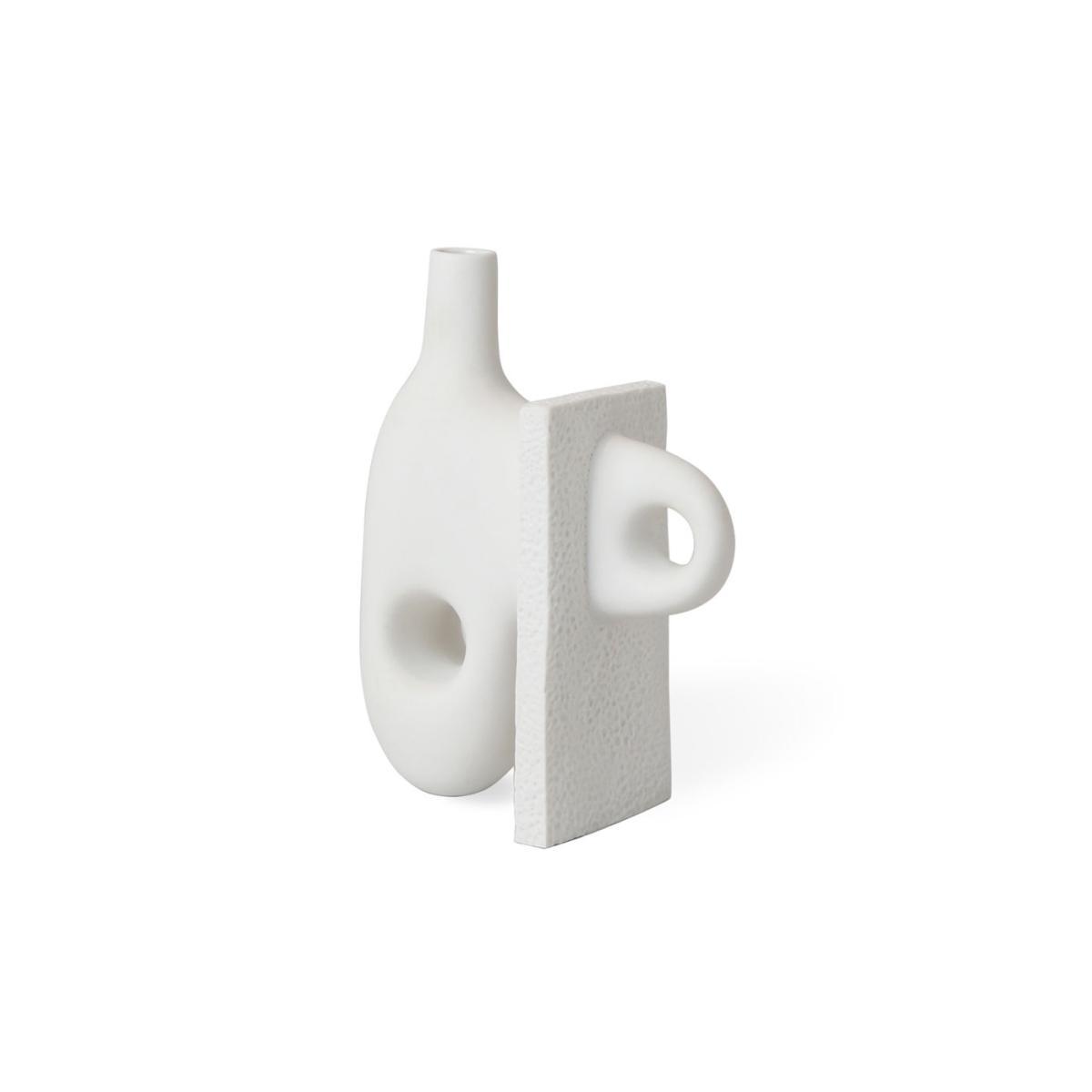 Paradox Small Vase - / Porcelain - H 17 cm by Jonathan Adler White – image 2