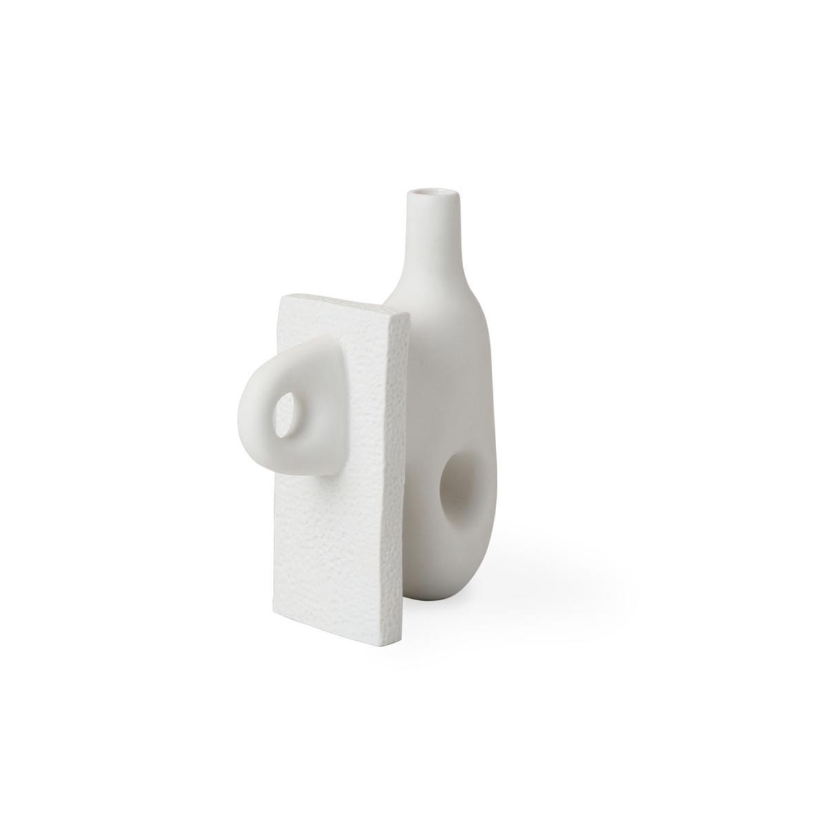 Paradox Small Vase - / Porcelain - H 17 cm by Jonathan Adler White – image 4