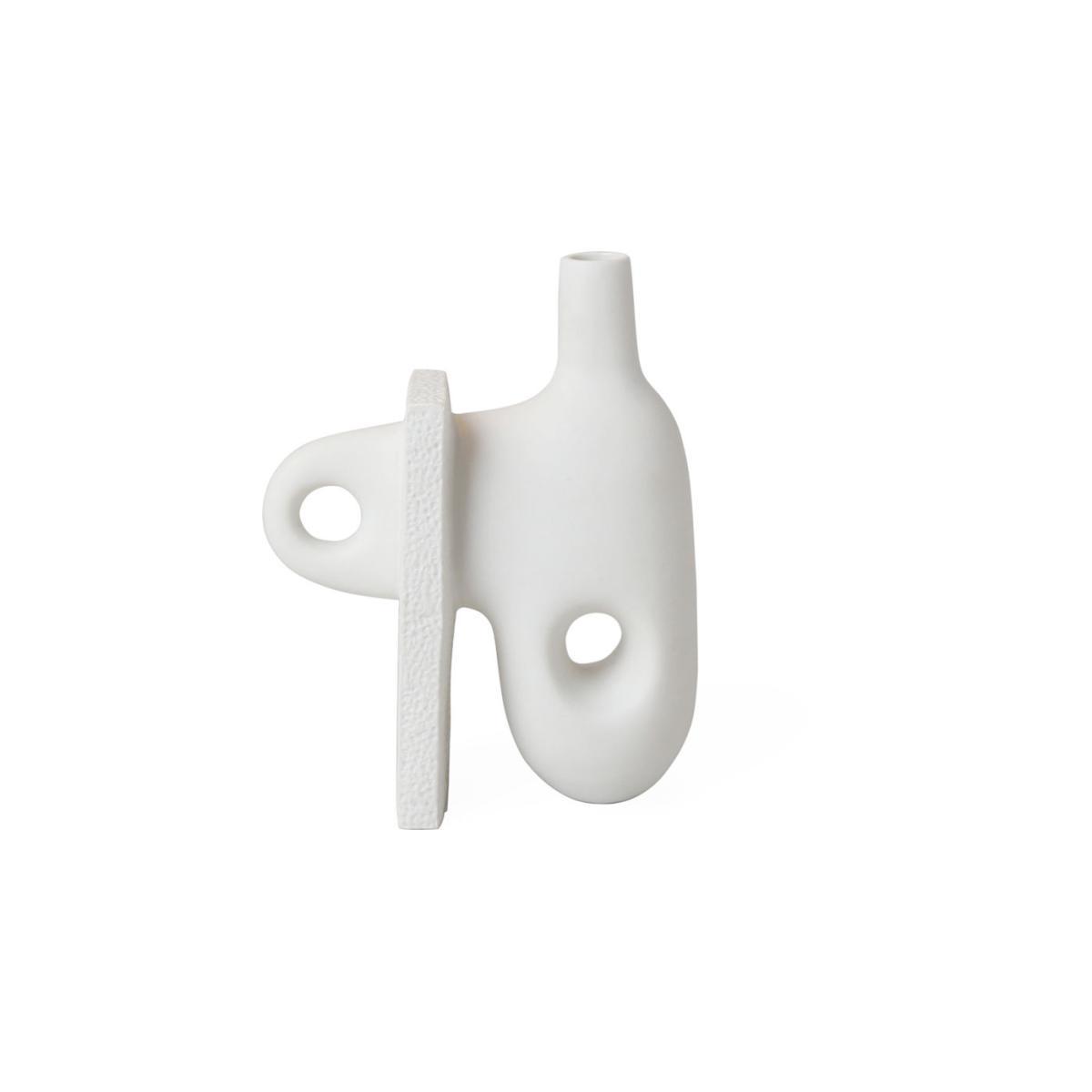 Paradox Small Vase - / Porcelain - H 17 cm by Jonathan Adler White – image 5