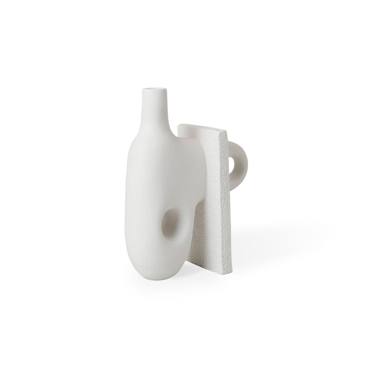Paradox Small Vase - / Porcelain - H 17 cm by Jonathan Adler White – image 8
