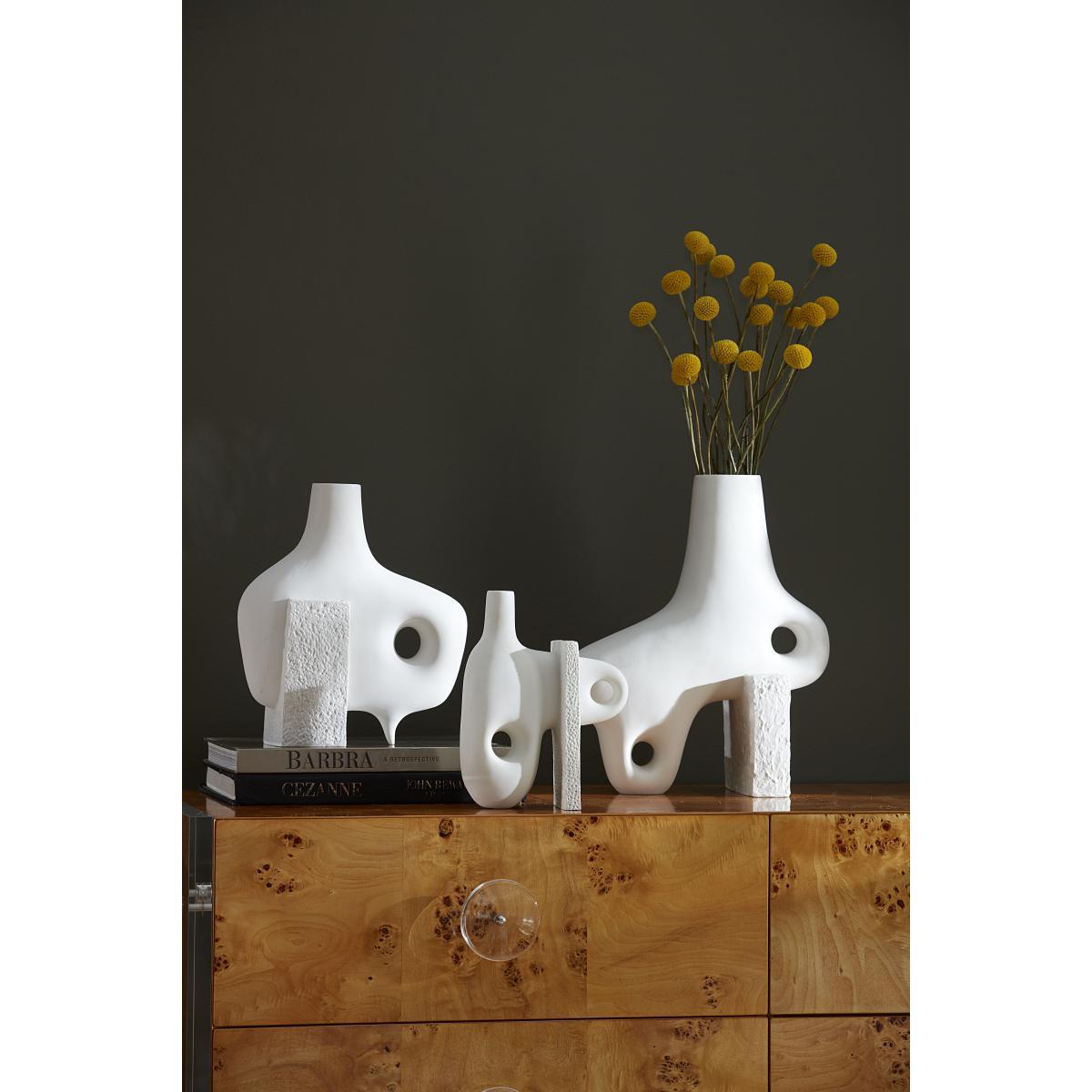 Paradox Small Vase - / Porcelain - H 17 cm by Jonathan Adler White – image 10