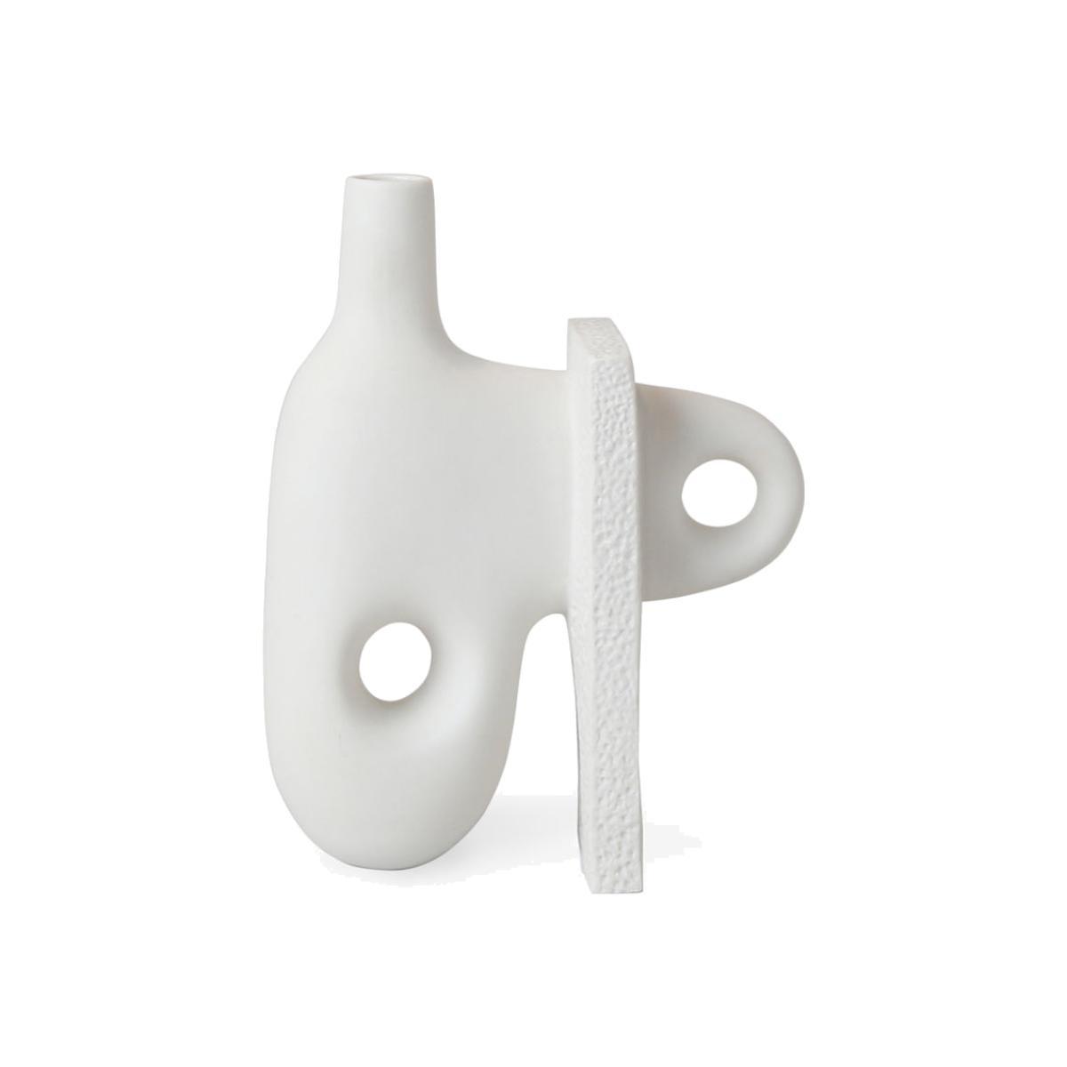 Paradox Small Vase - / Porcelain - H 17 cm by Jonathan Adler White – image 1