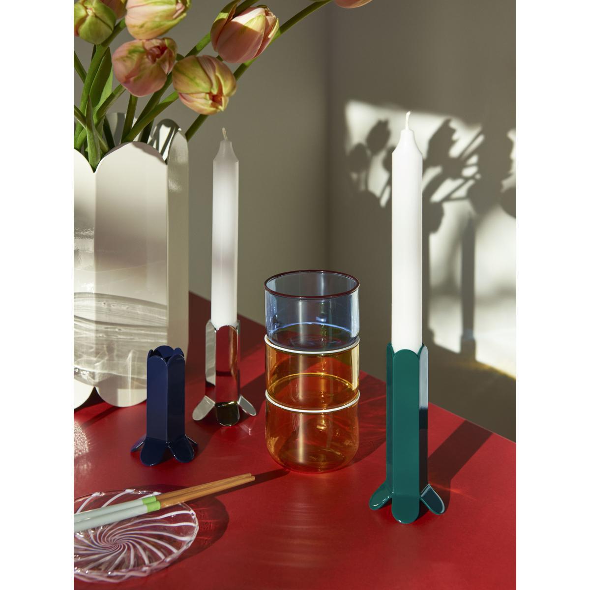Arcs Vase - / Metal - Ø 17 x H 25 cm by Hay White – image 4