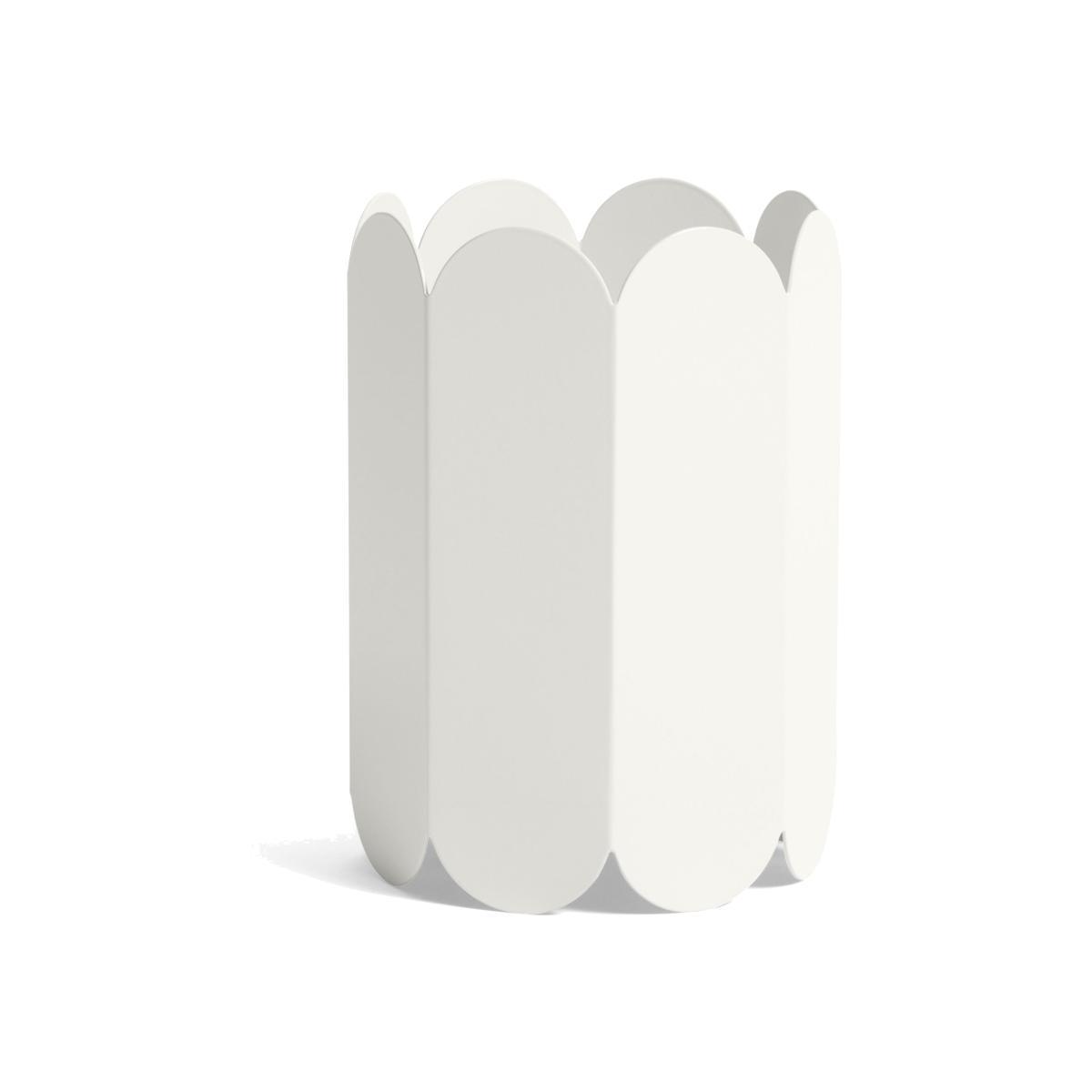 Arcs Vase - / Metal - Ø 17 x H 25 cm by Hay White – image 1
