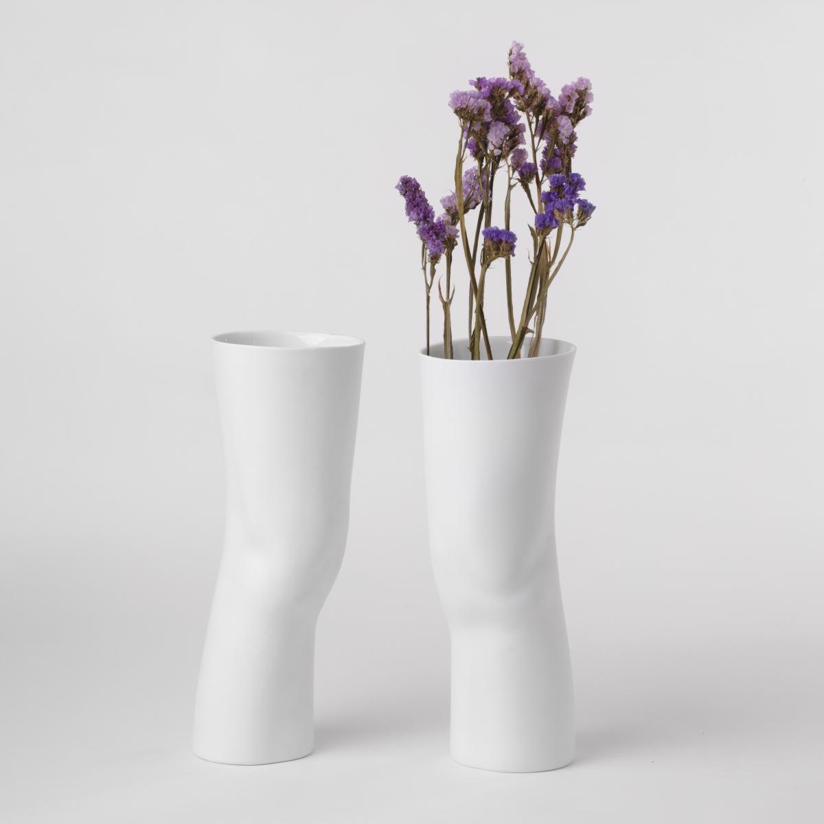 Elle Vase - / Set of 2 - In the shape of legs / Ø 11 x H 30 cm by Seletti White – image 5