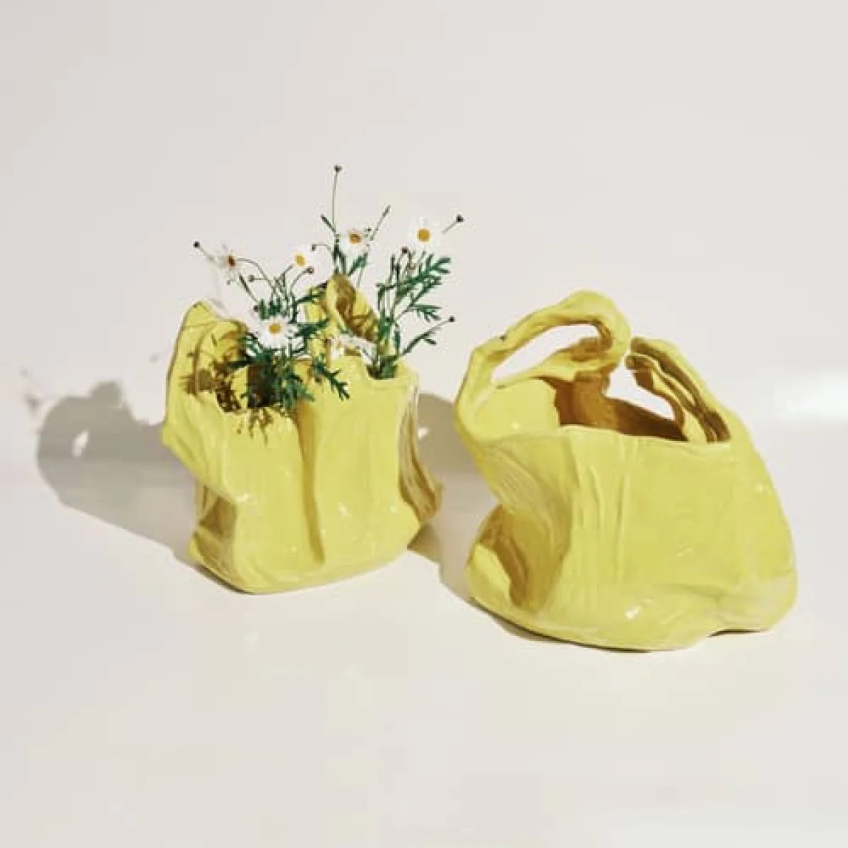 Gala Small Vase ceramic yellow - Serax – image 4