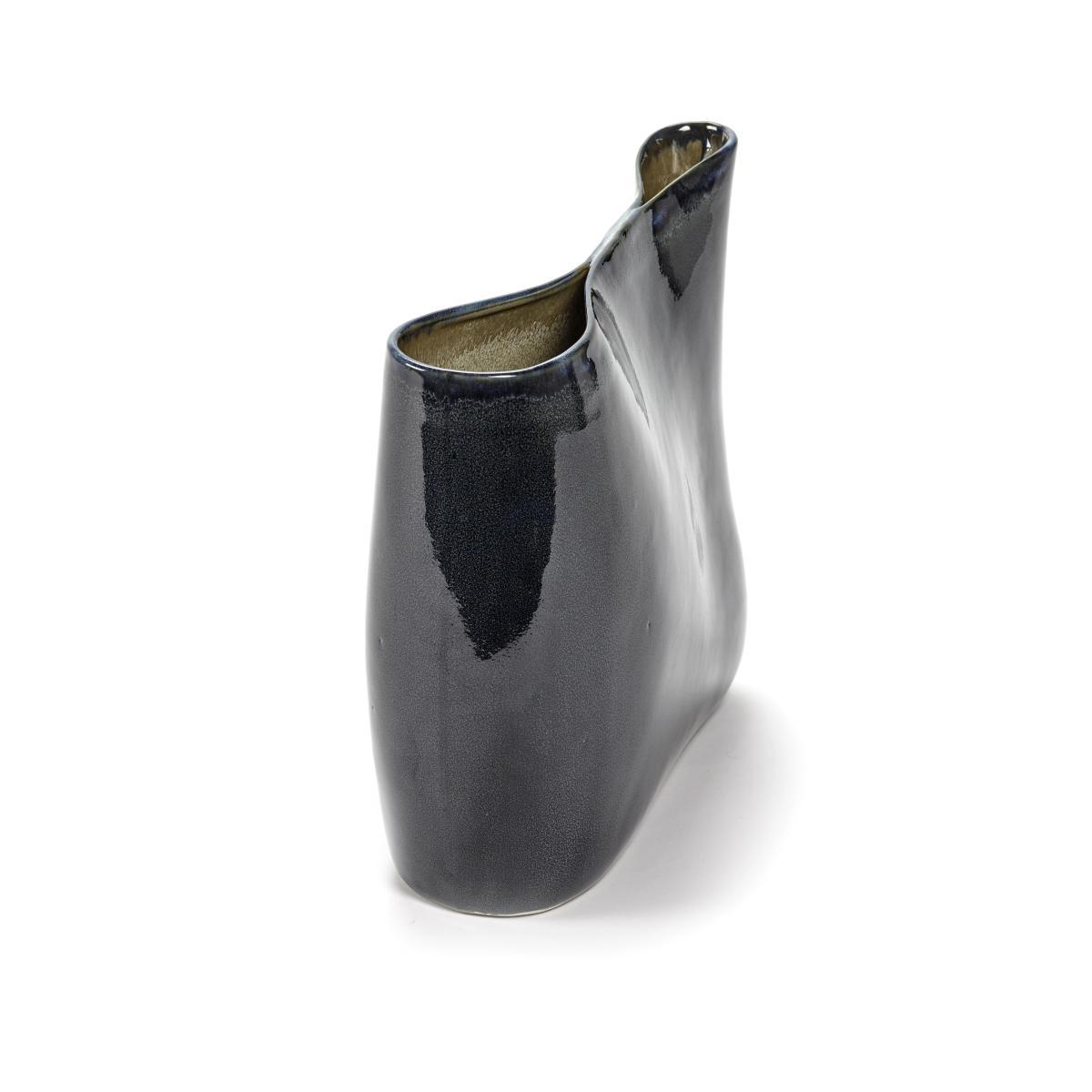 Anita Bas Vase - / H 24 cm - Hand-made by Serax Blue – image 3