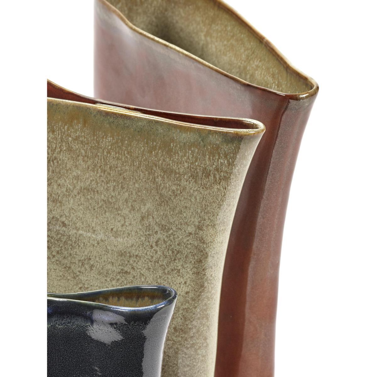 Anita Bas Vase - / H 24 cm - Hand-made by Serax Blue – image 8