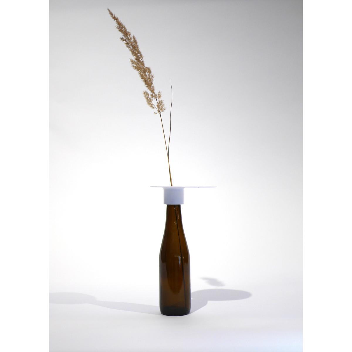 Beer & Add'on Accessory - / For transforming a beer bottle into a single-stem vase by Aequo Design White – image 3