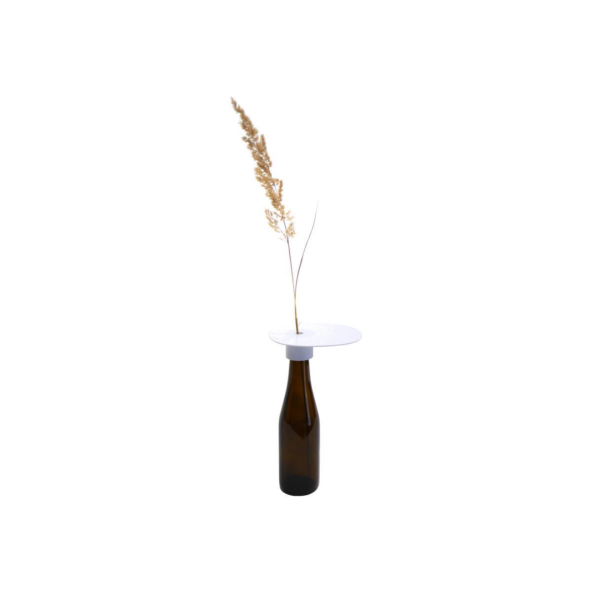 Beer & Add'on Accessory - / For transforming a beer bottle into a single-stem vase by Aequo Design White – image 1