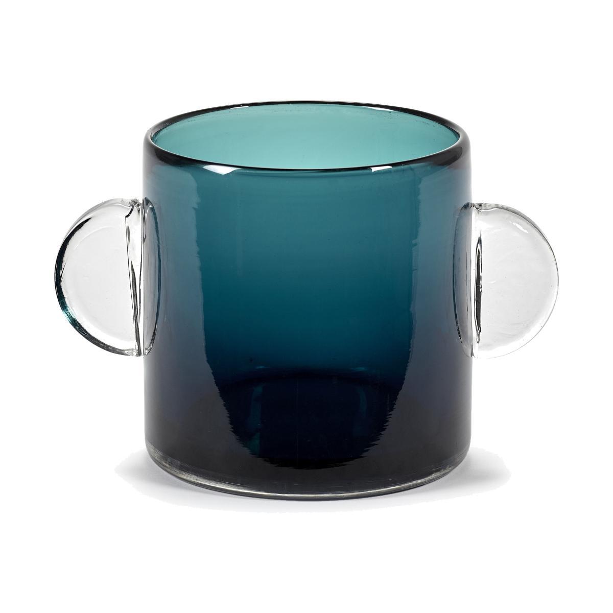 Wind & Fire Vase - / Ø 12.5 x H 14 cm by Serax Blue – image 1